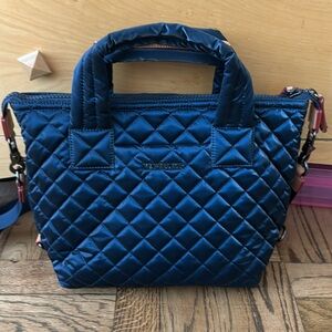 MZ Wallace Midnight Liquid Blue Small Sutton Deluxe.